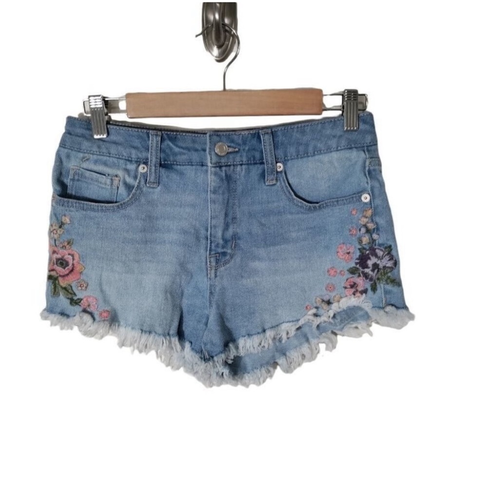 Mossimo Supply Co Embroidered Denim Shorts